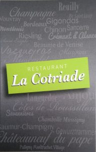 Restaurant La Cotriade St-Gilles-croix-de-Vie