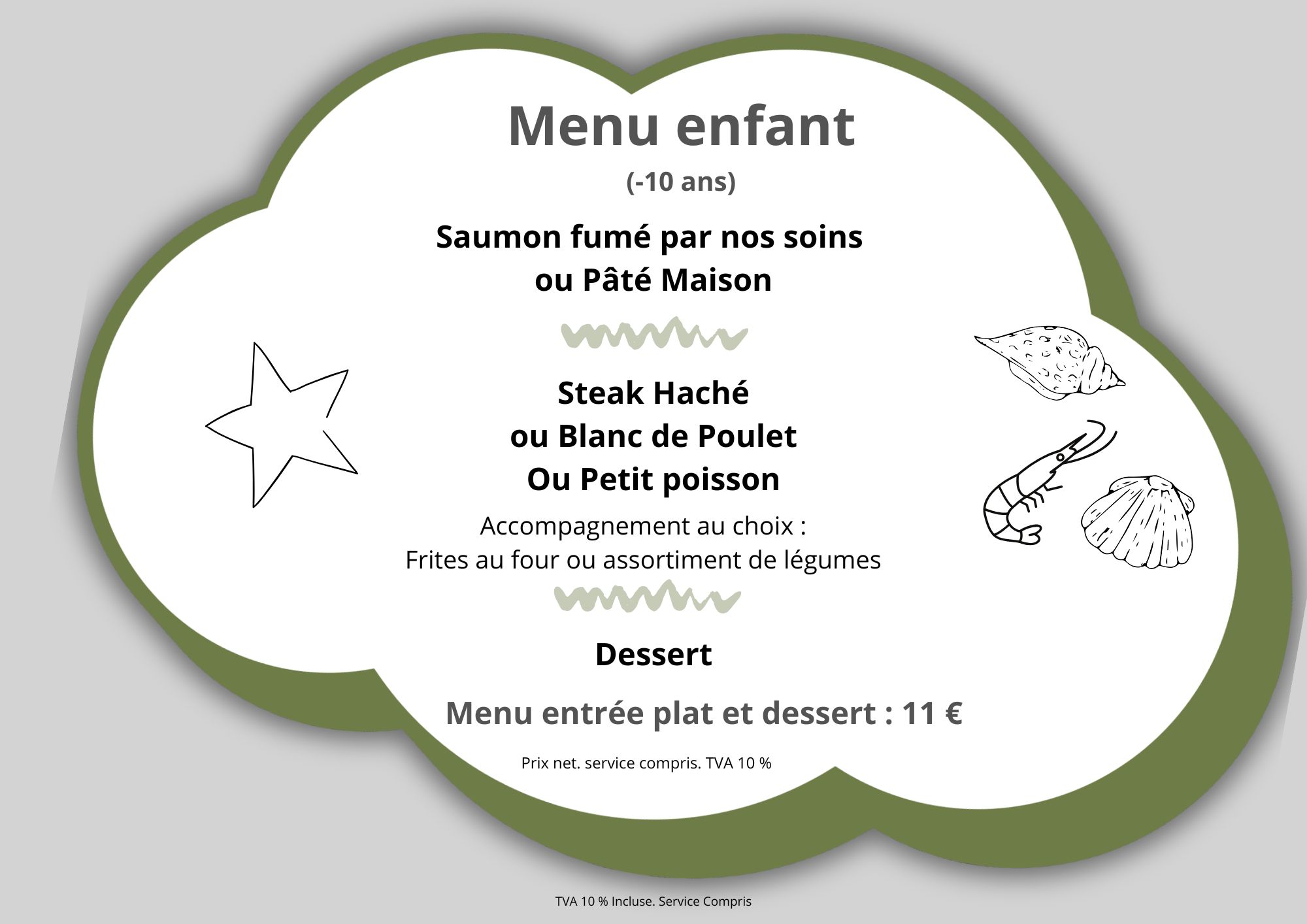 Menu enfant